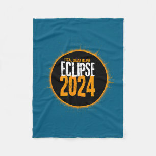 Design Total Solar Eclipse April Astronomy Fleece Blanket