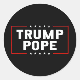 Design Trump Pope Classic Round Sticker
