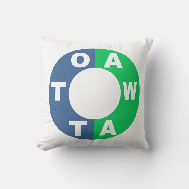 DESIGN white decorative cushion OTTAWA (Front)