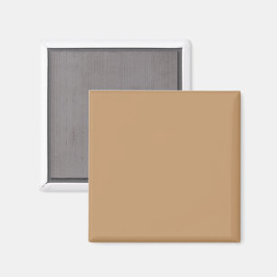 Design with a Brown Background and White Border Magnet