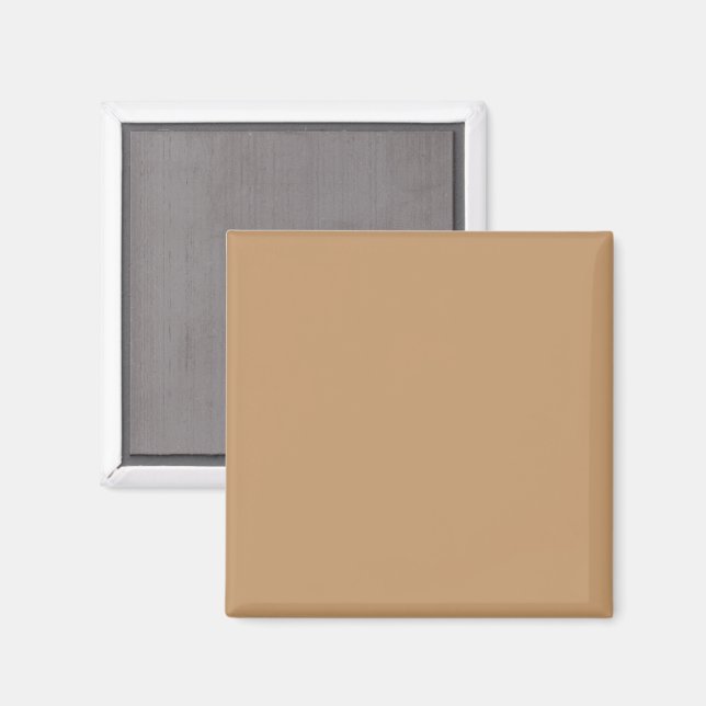 Design with a Brown Background and White Border Magnet (Front/Back)