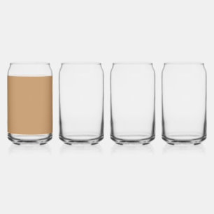 Design with a Stunning Brown Background and White Can Glass