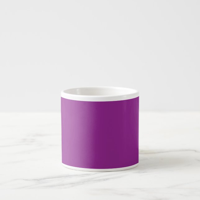 Design with a Stunning Purple Background and White Espresso Cup (Front)