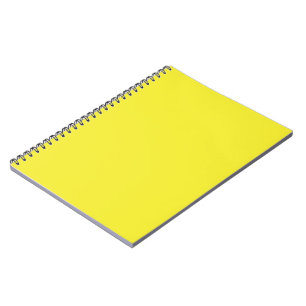Design with a Yellow Background and Black Border Notebook