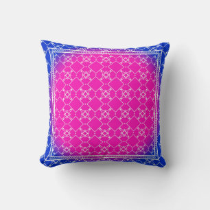 Design with abstract hand drawn geometric pattern cushion