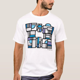 Design with blue arcs 007 T-Shirt