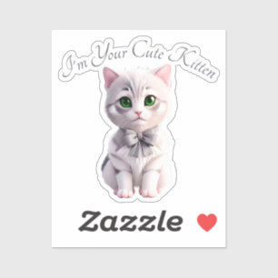 Design with cute grey kitten