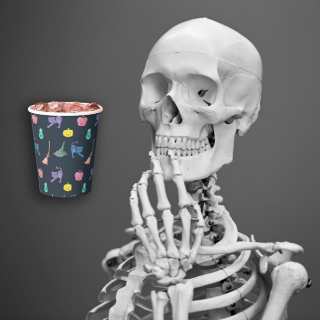 Design with fun Halloween characters Paper Cups (Design with fun Halloween characters Paper Cups)