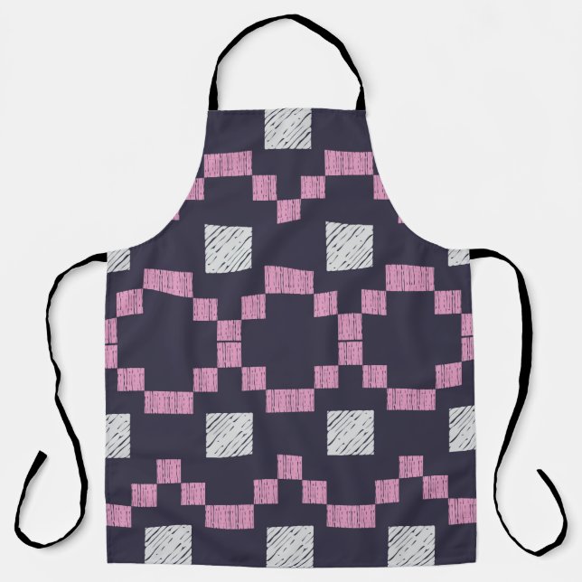 Design with manual hatching. Ethnic boho ornament. Apron (Front)