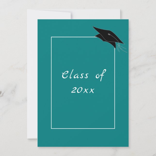 Design Your Colours Graduation Invitations Example (Back)