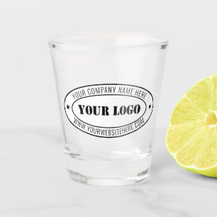 Design Your Company Logo Custom Text Shot Glass