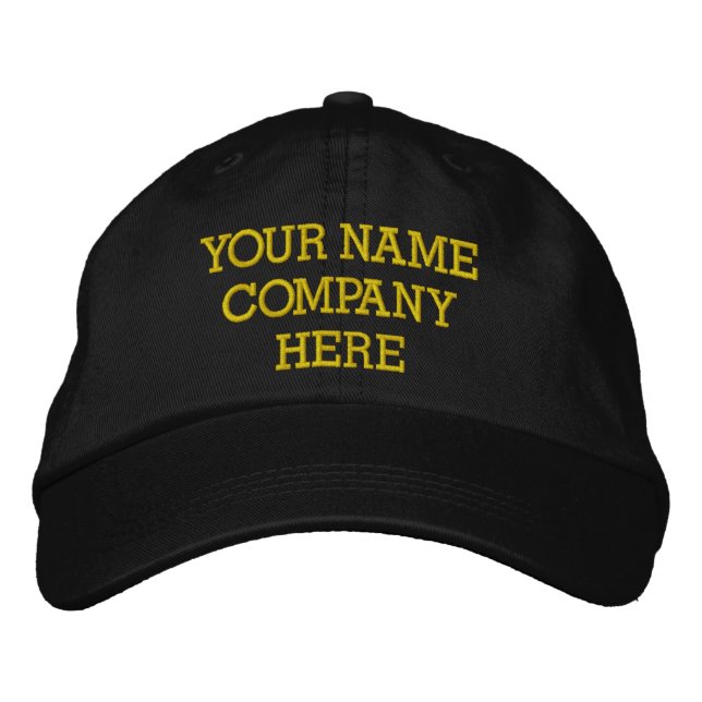 Design Your Custom Text Embroidered Hat Example (Front)