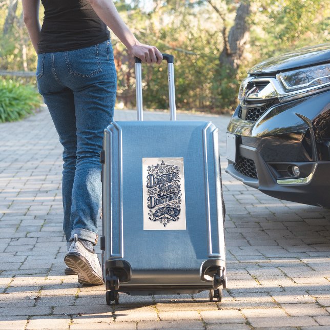 Design Your Destiny Extra-Large Sticker (Suitcase Insitu)