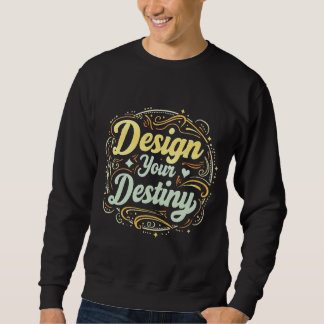 "Design your Destiny" Typography T-shirt Sweatshirt