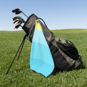 Design Your Dream Blue Stripe Golf Towel