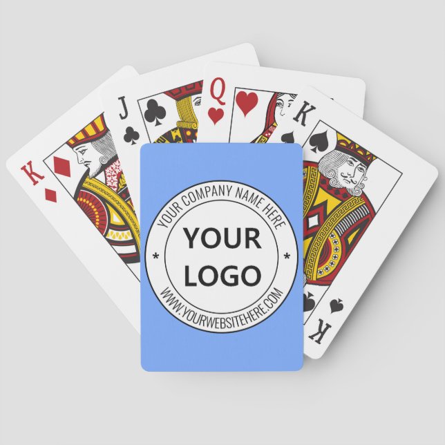 Design Your Logo and Text Branded Playing Cards (Back)