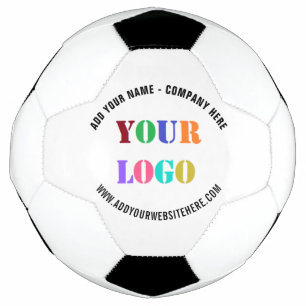 Design Your Logo Text Branded Soccer Ball Example
