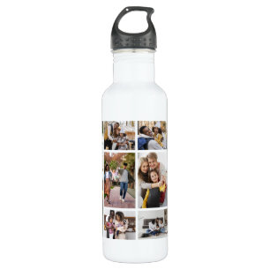 Design Your Own 10 Photo Collage 710 Ml Water Bottle