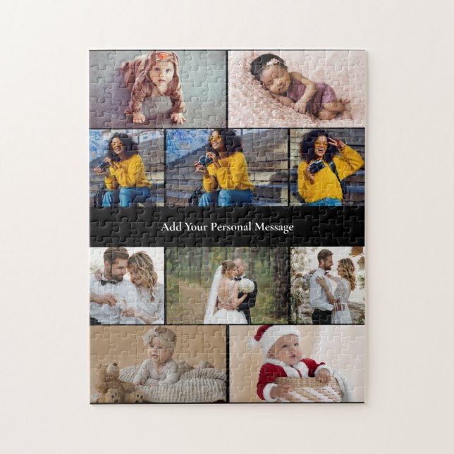 Design Your Own 10 Photo Collage Jigsaw Puzzle (Vertical)