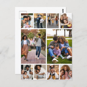 Design Your Own 10 Photo Collage Postcard