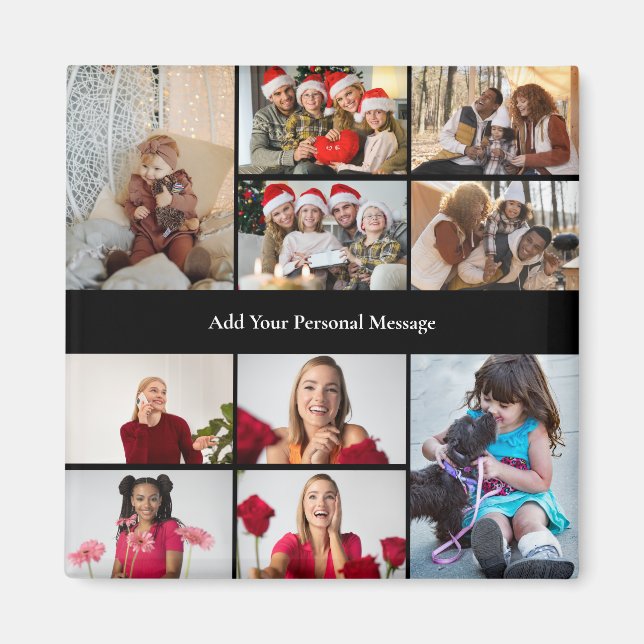 Design Your Own 10 Photo Collage Poster Magnet (Front)