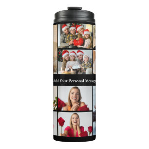 Design Your Own 10 Photo Collage Poster Thermal Tumbler