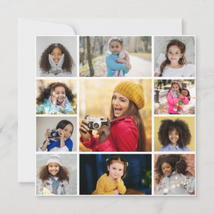 Design Your Own 11 Photo Collage Announcement