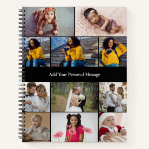 Design Your Own 11 Photo Collage Notebook