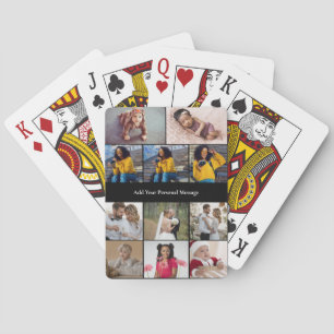 Design Your Own 11 Photo Collage Playing Cards