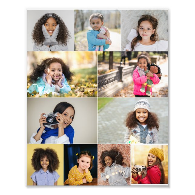 Design Your Own 11 Photo Collage Print (Front)