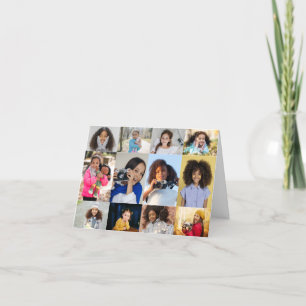 Design Your Own 12 Photo Collage Announcement