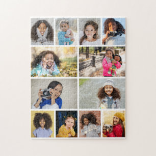 Design Your Own 12 Photo Collage Jigsaw Puzzle