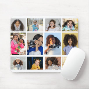 Design Your Own 12 Photo Collage Mouse Pad