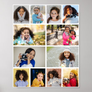 Design Your Own 12 Photo Collage Poster