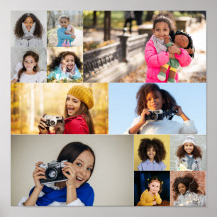Design Your Own 12 Photo Collage Poster