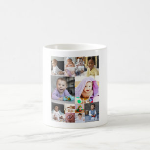 Design Your Own 14 Photo Collage Coffee Mug