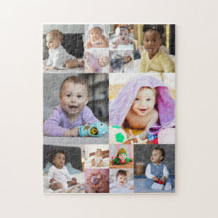 Design Your Own 14 Photo Collage Jigsaw Puzzle
