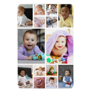 Design Your Own 14 Photo Collage Magnet