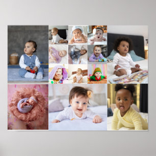 Design Your Own 14 Photo Collage Poster