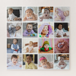 Design Your Own 16 Photo Collage Jigsaw Puzzle