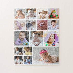 Design Your Own 16 Photo Collage Jigsaw Puzzle