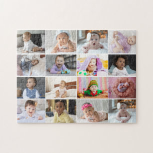 Design Your Own 16 Photo Collage Jigsaw Puzzle