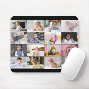 Design Your Own 16 Photo Collage Mouse Pad