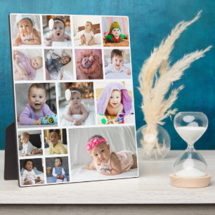 Design Your Own 16 Photo Collage Plaque