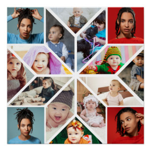 Design Your Own 16 Photo Collage Poster