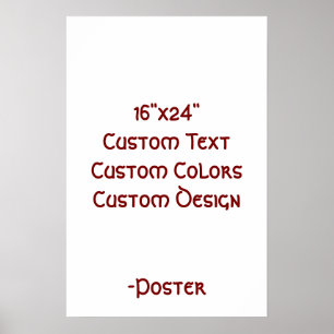 Design Your Own 16"x24" Matte Poster
