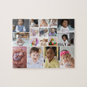 Design Your Own 17 Photo Collage Jigsaw Puzzle