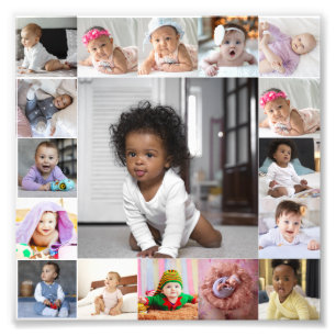 Design Your Own 17 Photo Collage Print
