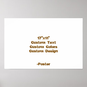 Design Your Own 17"x11" Matte Poster