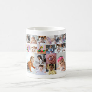 Design Your Own 18 Photo Collage  Coffee Mug